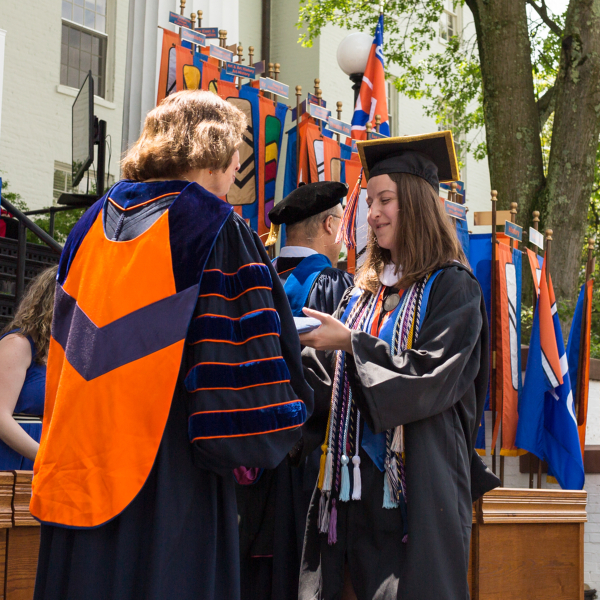 Mary Beth Bielicki ’18 at Commencement